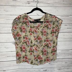 Sleeve cropped blouse by XXI